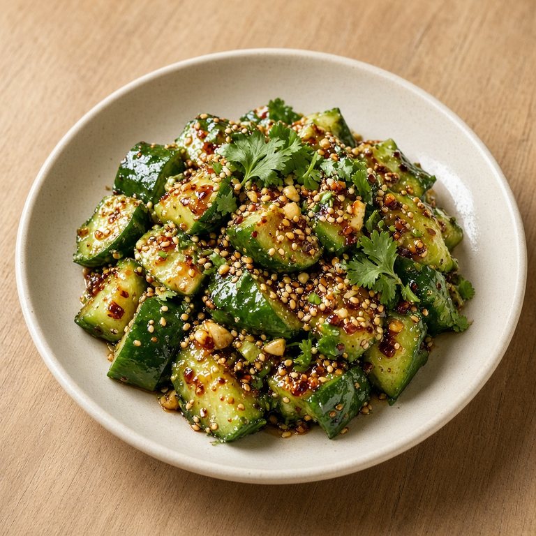 Pepino machacado